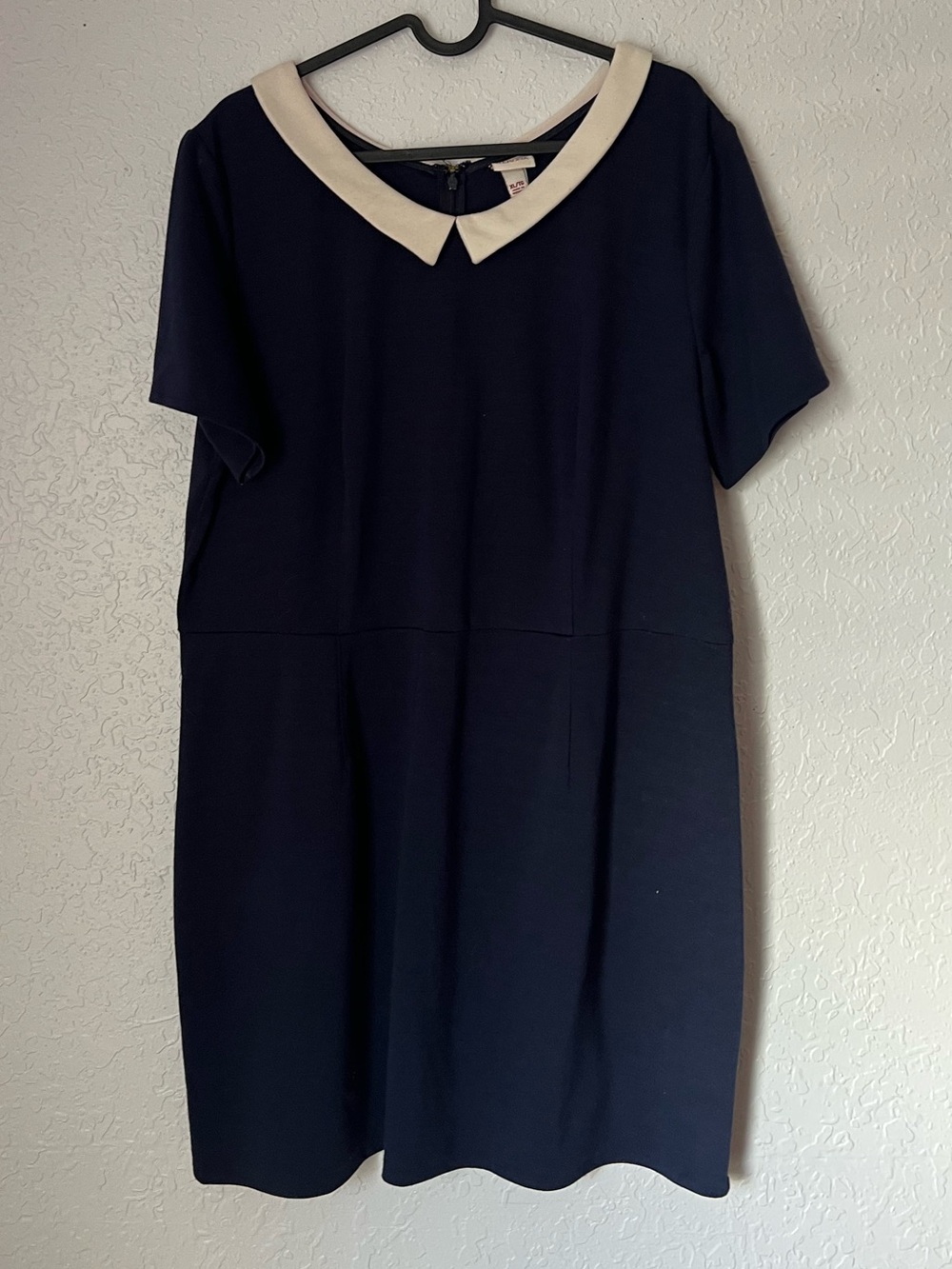 Target Navy Dress with Cream Peter Pan Collar